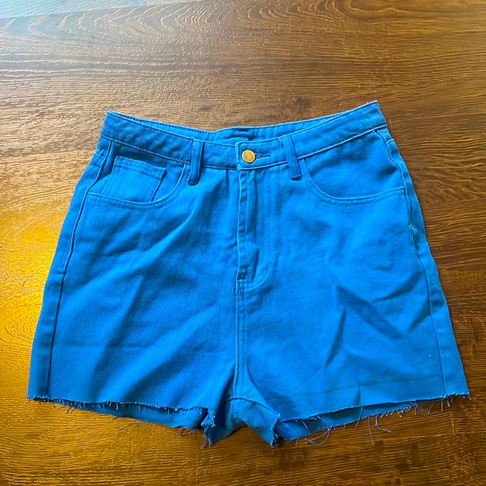 Princess Polly Jean shorts. Size:6. Color: Royal Blue